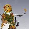 sunflower-snowman